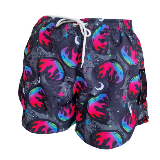 Flaming Hearts *NEW*  LOOSE SHORTS