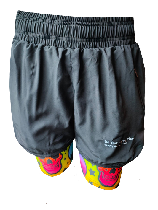 SKULLTOPIA DOUBLE LAYER SHORTS