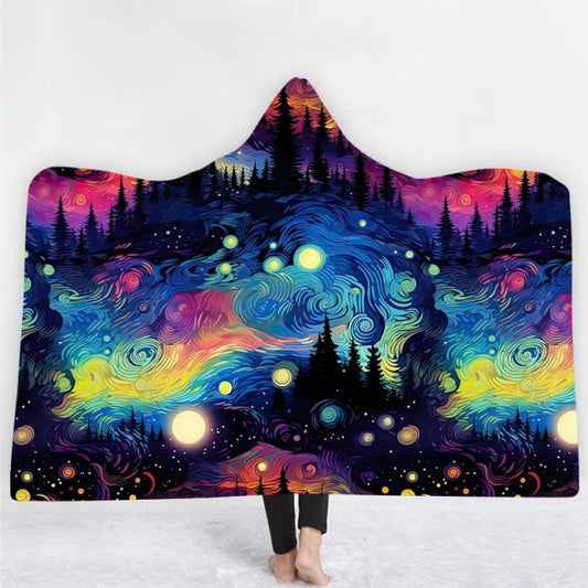 Night Sky Hooded Blanket