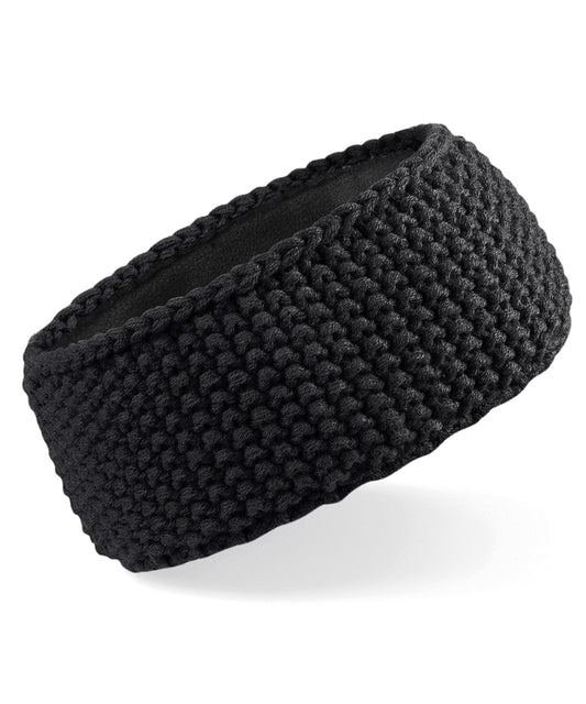 Waffle Knit Fleece-Lined Headband